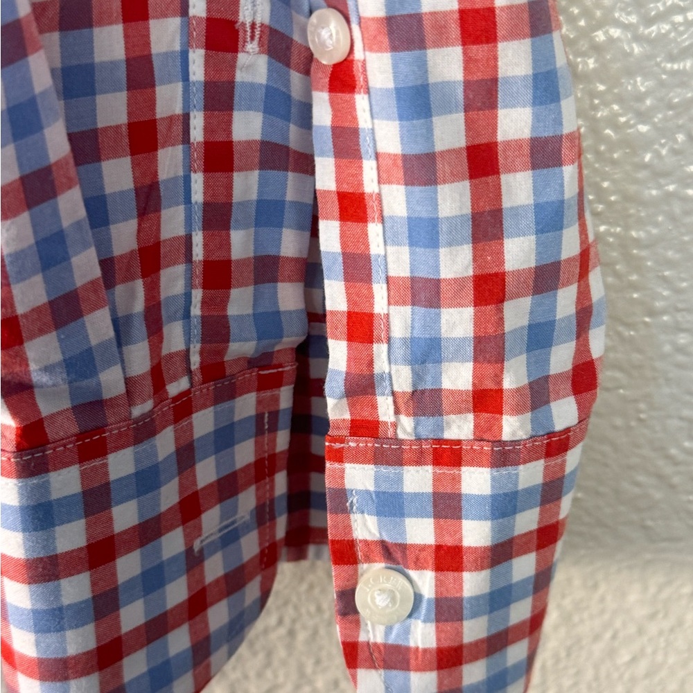 J. Crew Washed Shirt Plaid Button Down Casual Shirt Large - Picture 4 of 5